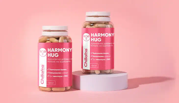 Купи 1, получи 1 БЕЗПЛАТНО: HarmonyHug - Хранителна добавка за баланс на хормоните