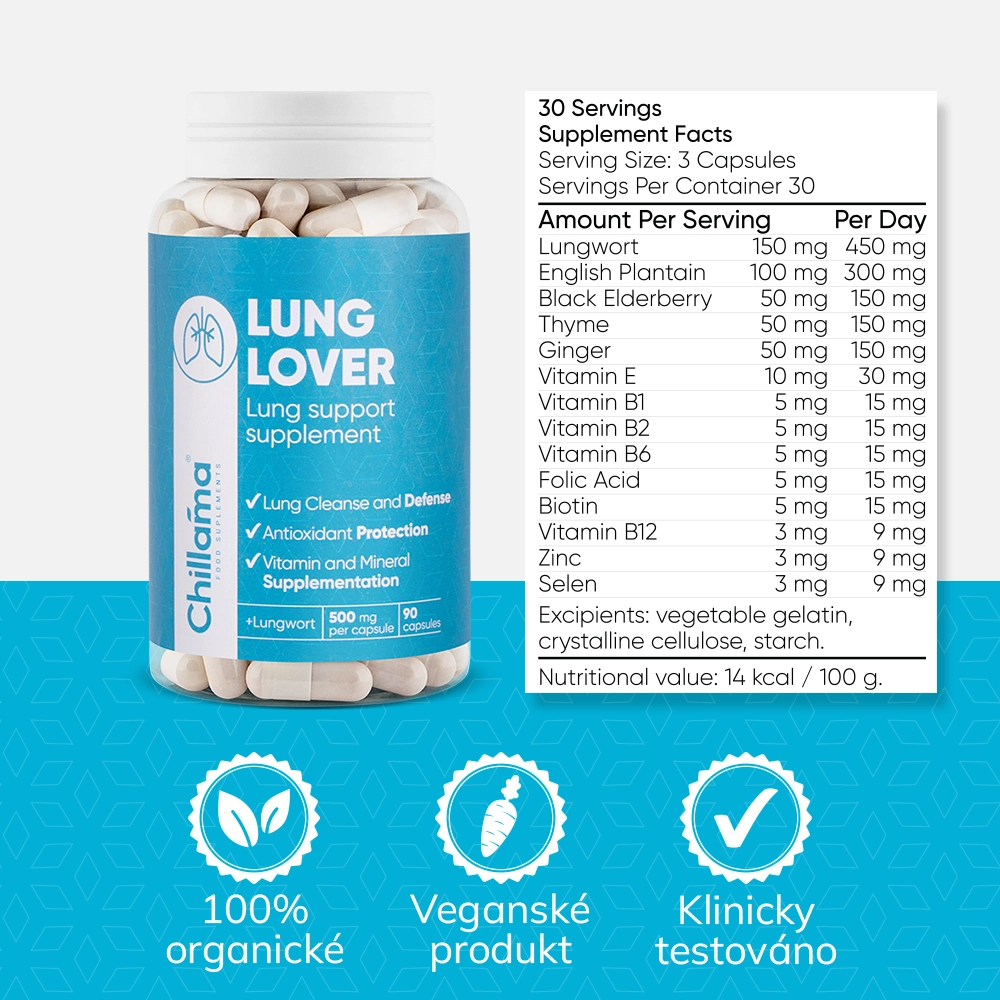 1+1 LungLover - Čisté plíce, dlouhý a lepší život