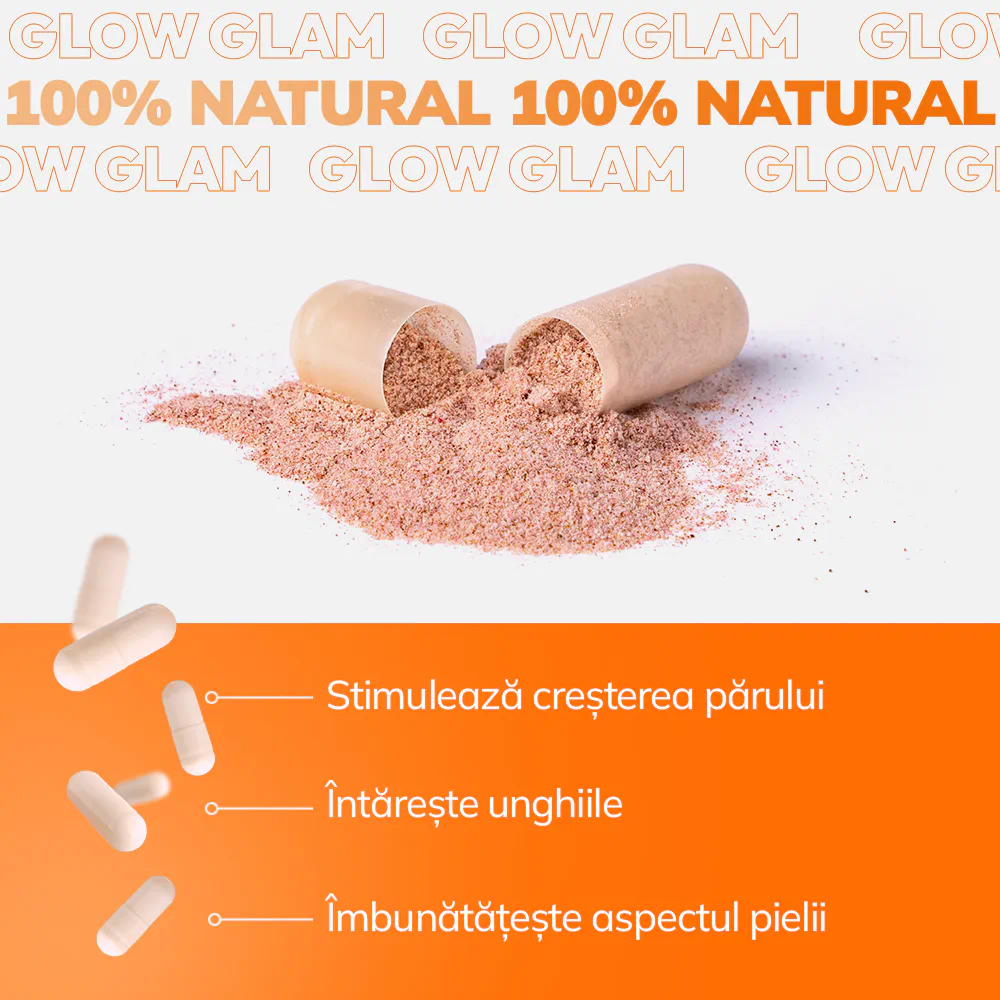 Cumpărați 1, primiți 1 gratuit: GlowGlam - pentru păr, unghii și piele frumoase