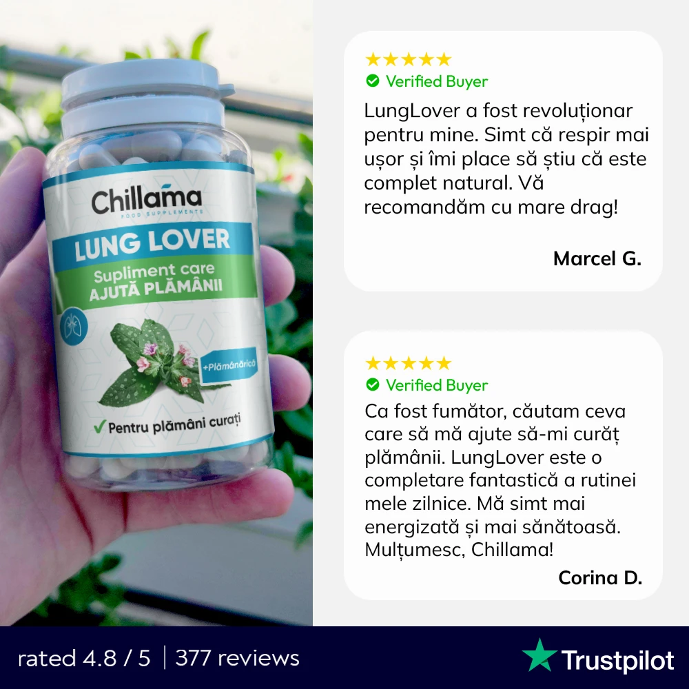 Cumpărați 1, primiți 1 gratuit: LungLover - Plămâni curați, o viață mai lungă și mai curată